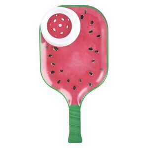 Watermelon Melamine Chip & Dip Snack Tray, Summer Fruit Pickleball Paddle Shape